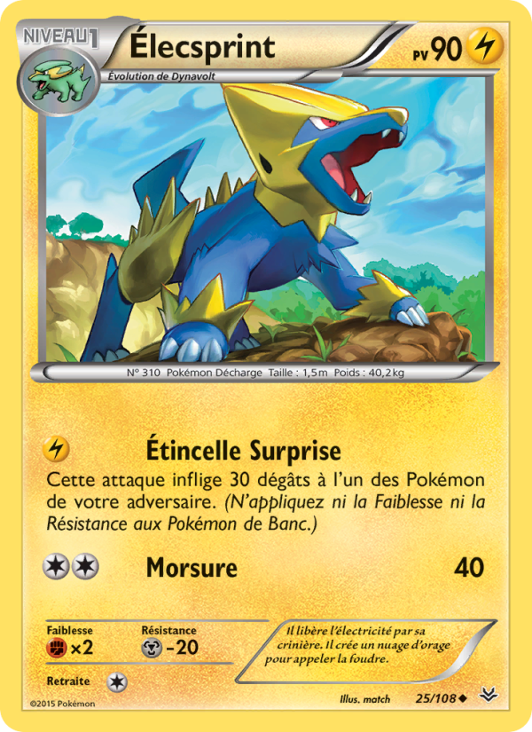 Élecsprint 25 — Roaring Skies (French Pokémon TCG card)