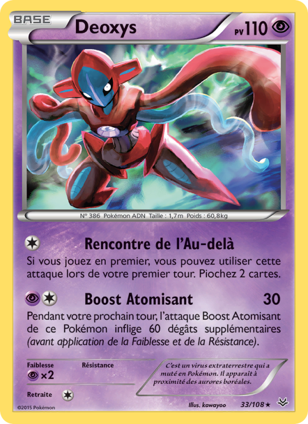 Deoxys 33 — Roaring Skies (French Pokémon TCG card)