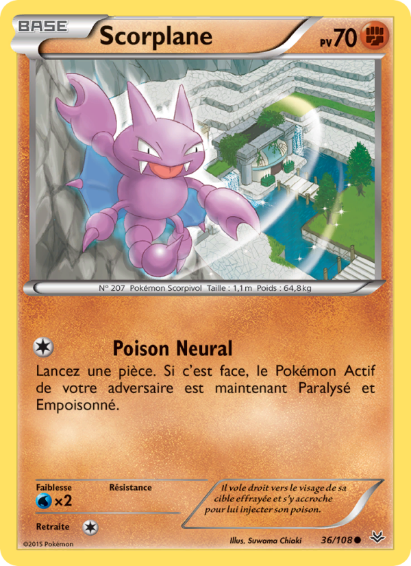 Scorplane 36 — Roaring Skies (French Pokémon TCG card)