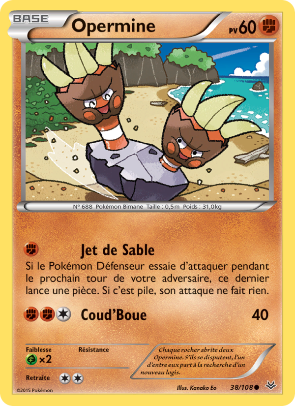 Opermine 38 — Roaring Skies (French Pokémon TCG card)