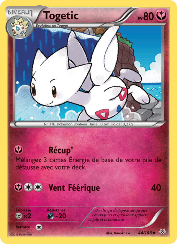 Togetic 44 — Roaring Skies (French Pokémon TCG card)