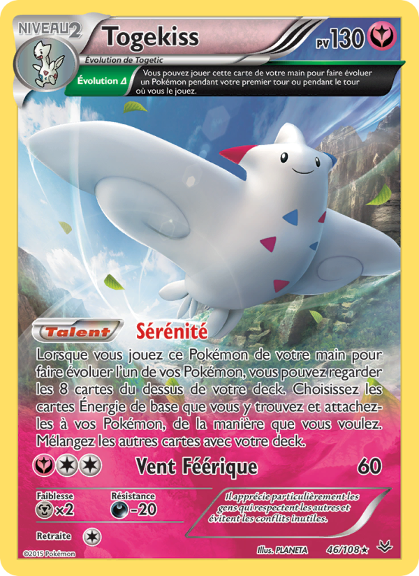Togekiss 46 — Roaring Skies (French Pokémon TCG card)