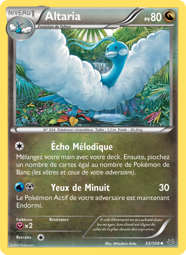 Altaria 53 — Roaring Skies (French Pokémon TCG card)
