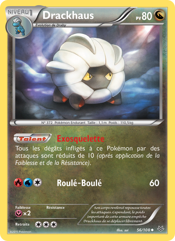 Drackhaus 56 — Roaring Skies (French Pokémon TCG card)