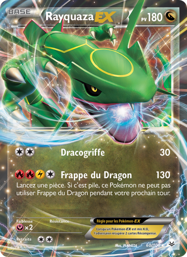 Rayquaza EX 60 — Roaring Skies (French Pokémon TCG card)