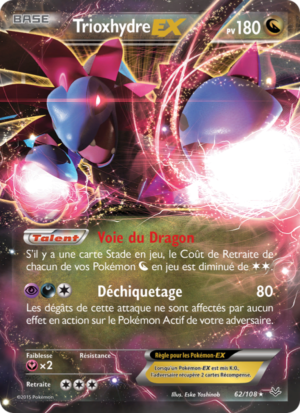 Trioxhydre EX 62 — Roaring Skies (French Pokémon TCG card)