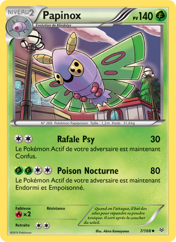 Papinox 7 — Roaring Skies (French Pokémon TCG card)