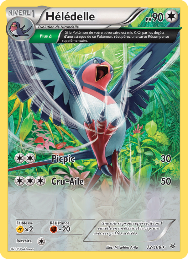 Hélédelle 72 — Roaring Skies (French Pokémon TCG card)