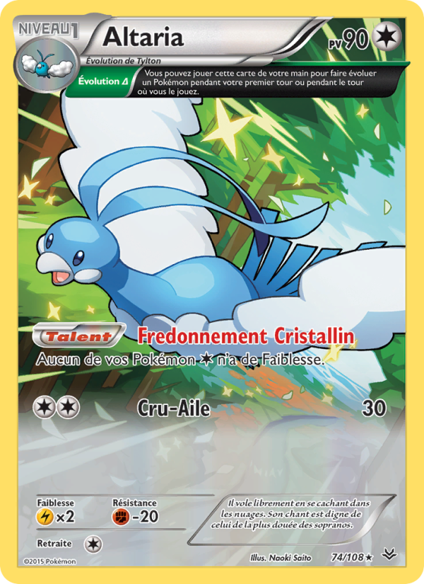 Altaria 74 — Roaring Skies (French Pokémon TCG card)