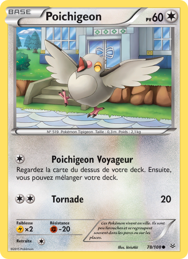Poichigeon 78 — Roaring Skies (French Pokémon TCG card)
