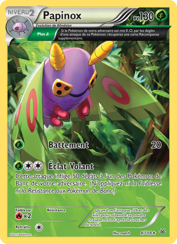 Papinox 8 — Roaring Skies (French Pokémon TCG card)