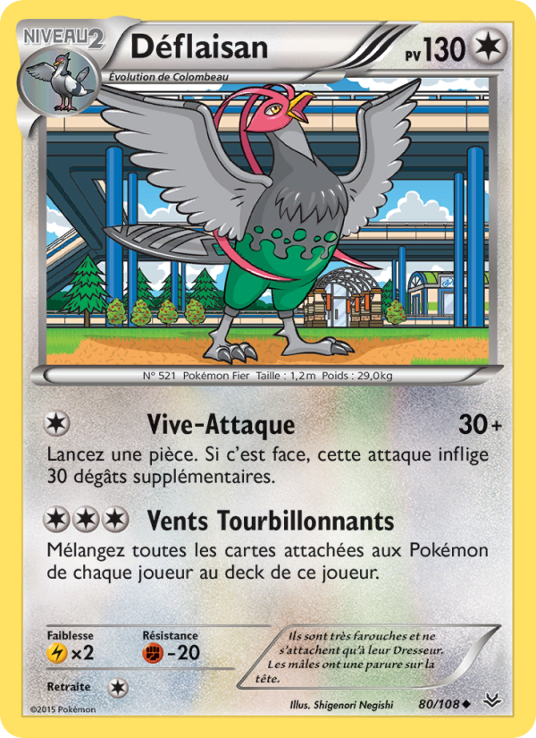 Déflaisan 80 — Roaring Skies (French Pokémon TCG card)