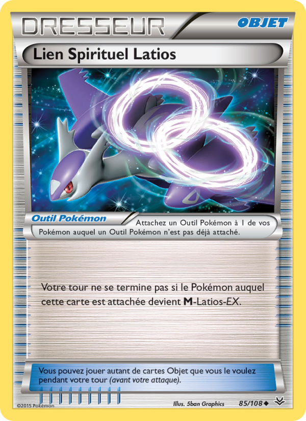 Lien Spirituel Latios 85 — Roaring Skies (French Pokémon TCG card)