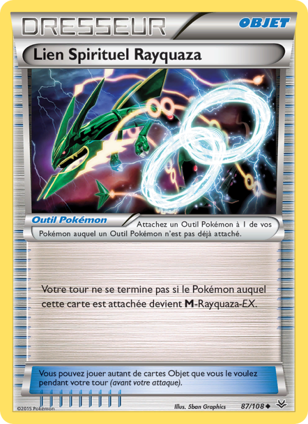 Lien Spirituel Rayquaza 87 — Roaring Skies (French Pokémon TCG card)