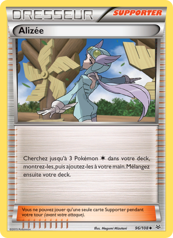Alizée 96 — Roaring Skies (French Pokémon TCG card)