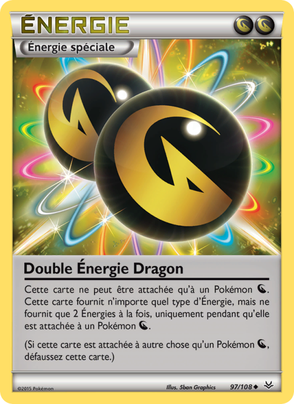 Double Énergie Dragon 97 — Roaring Skies (French Pokémon TCG card)