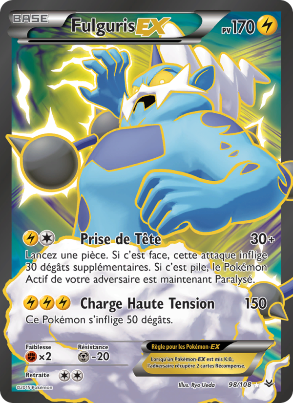 Fulguris EX 98 — Roaring Skies (French Pokémon TCG card)
