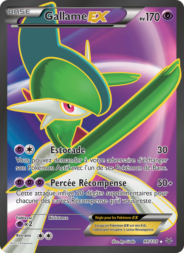 Gallame EX 99 — Roaring Skies (French Pokémon TCG card)