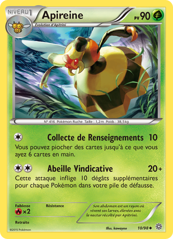 Apireine 10 — Ancient Origins (French Pokémon TCG card)