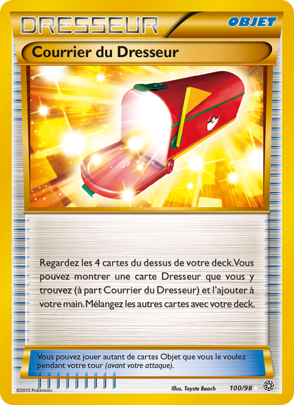 Courrier du Dresseur 100 — Ancient Origins (French Pokémon TCG card)