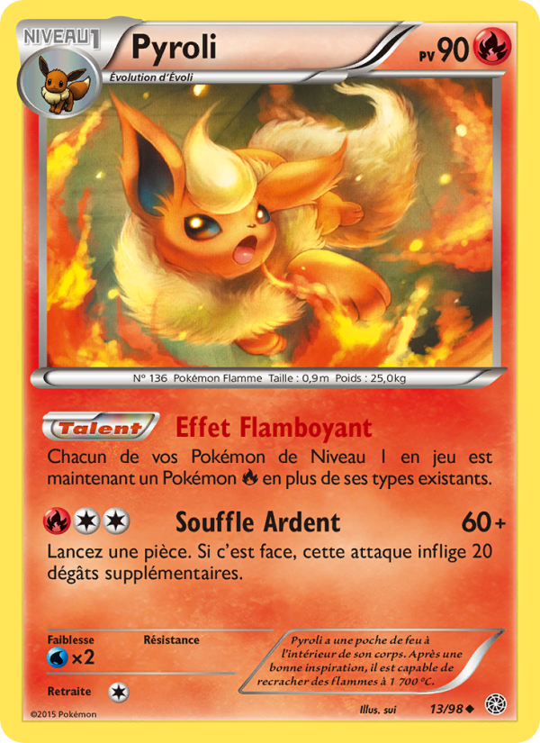 Pyroli 13 — Ancient Origins (French Pokémon TCG card)