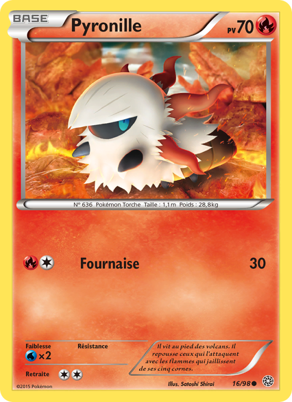 Pyronille 16 — Ancient Origins (French Pokémon TCG card)