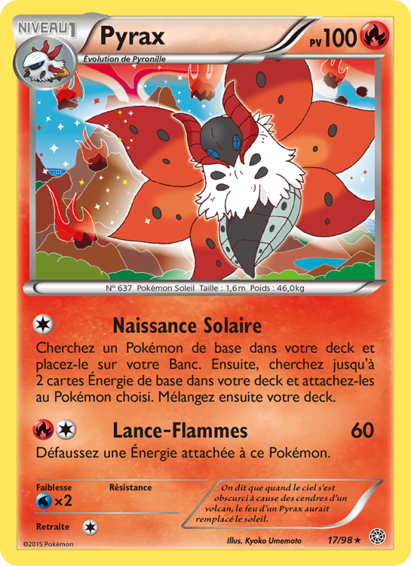 Pyrax 17 — Ancient Origins (French Pokémon TCG card)