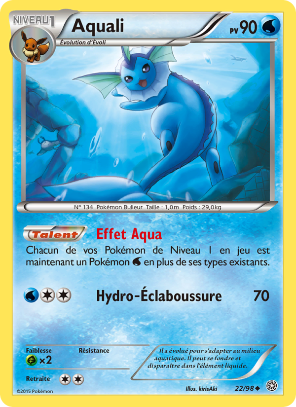 Aquali 22 — Ancient Origins (French Pokémon TCG card)
