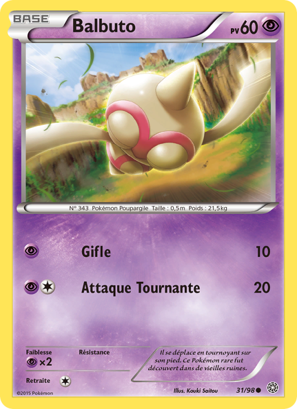 Balbuto 31 — Ancient Origins (French Pokémon TCG card)