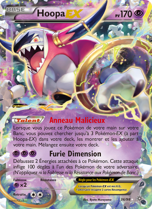 Hoopa EX 36 — Ancient Origins (French Pokémon TCG card)