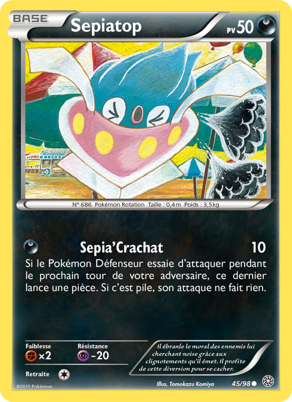 Sepiatop 45 — Ancient Origins (French Pokémon TCG card)