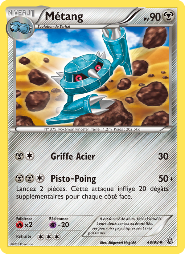 Métang 48 — Ancient Origins (French Pokémon TCG card)