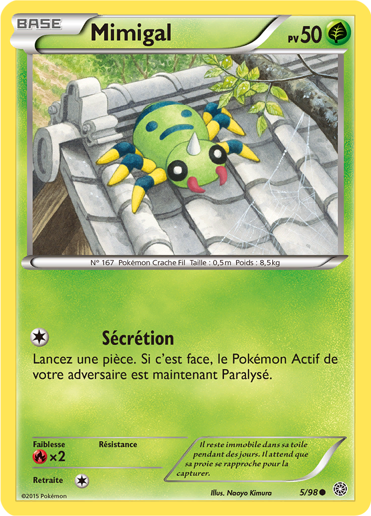 Mimigal 5 — Ancient Origins (French Pokémon TCG card)