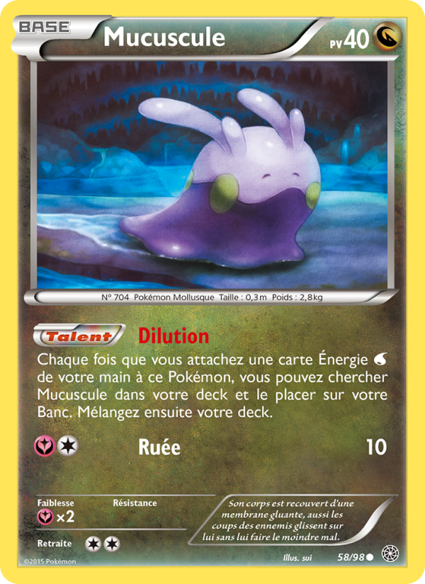 Mucuscule 58 — Ancient Origins (French Pokémon TCG card)