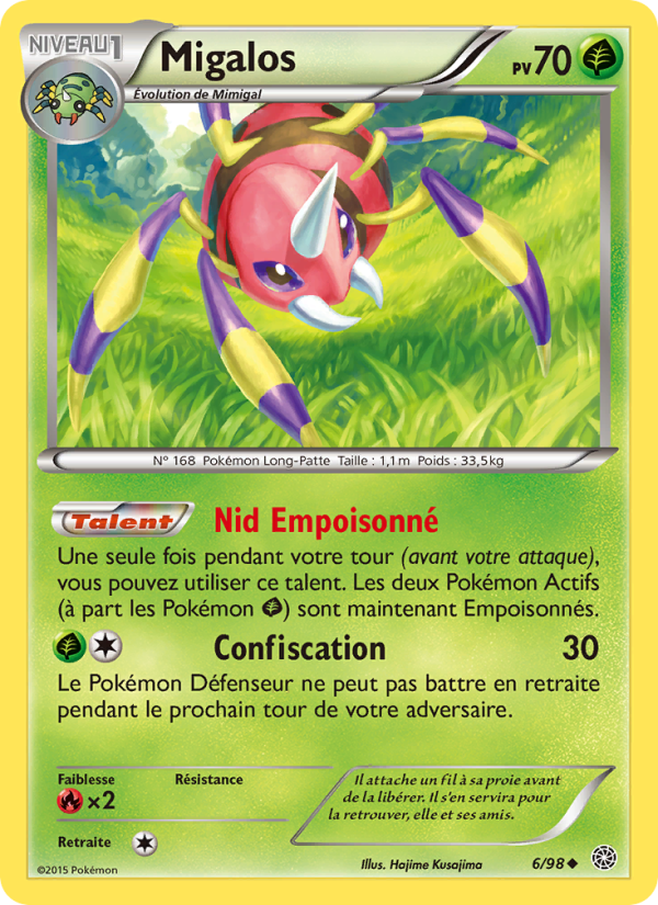 Migalos 6 — Ancient Origins (French Pokémon TCG card)