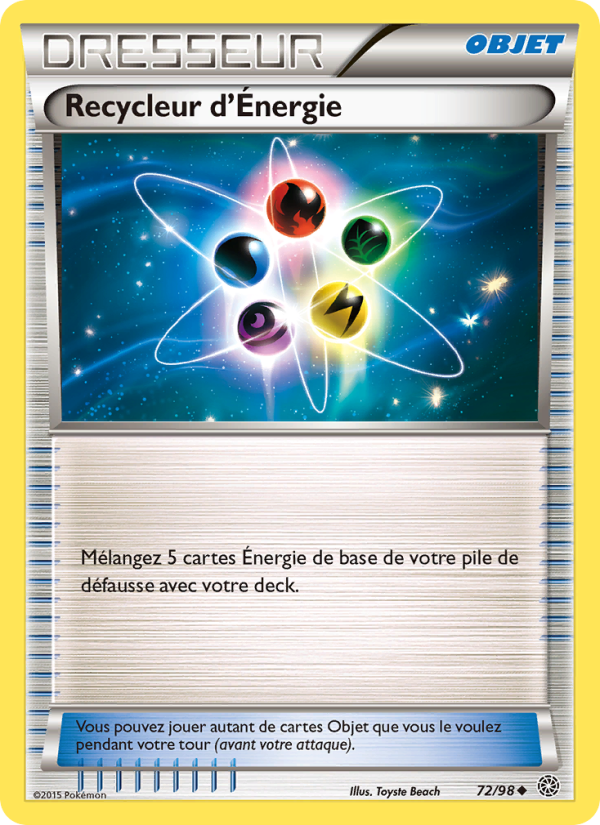 Recycleur d'Énergie 72 — Ancient Origins (French Pokémon TCG card)