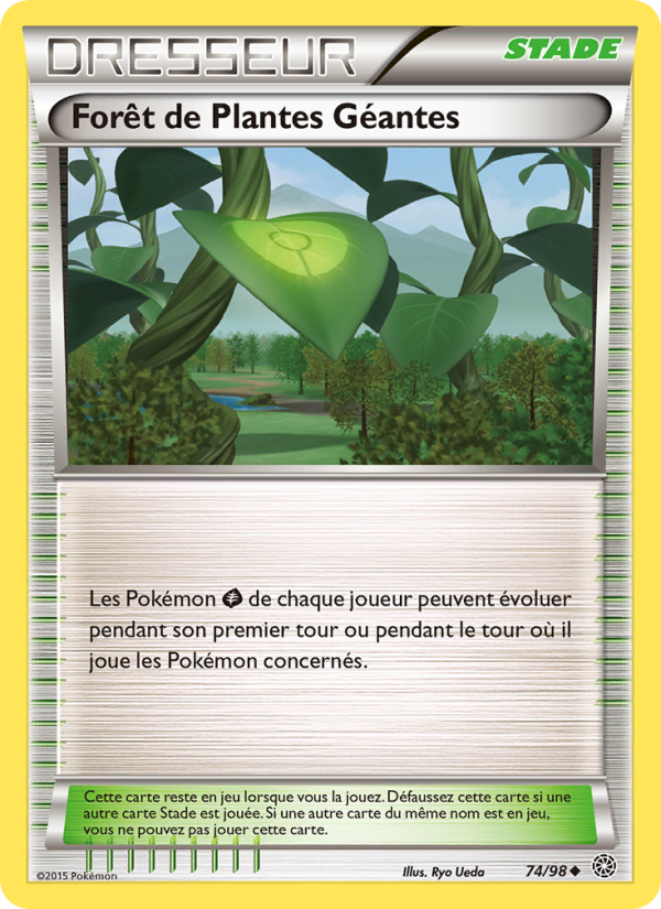 Forêt de Plantes Géantes 74 — Ancient Origins (French Pokémon TCG card)