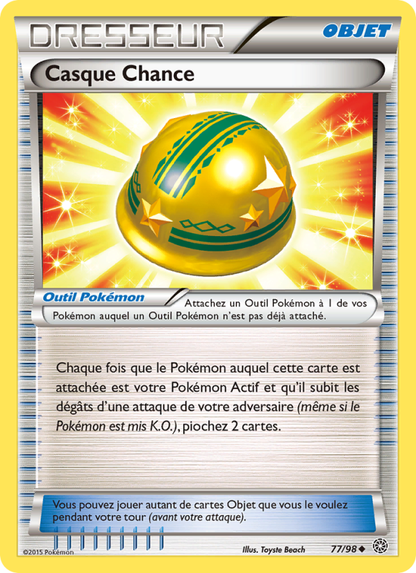 Casque Chance 77 — Ancient Origins (French Pokémon TCG card)