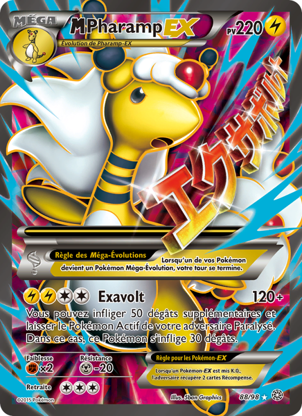 M-Pharamp EX 88 — Ancient Origins (French Pokémon TCG card)