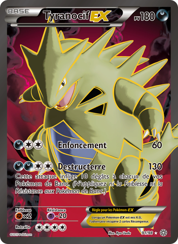 Tyranocif EX 91 — Ancient Origins (French Pokémon TCG card)