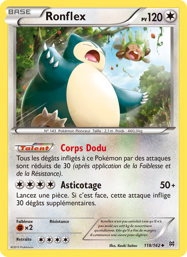 Ronflex 118 — BREAKthrough (French Pokémon TCG card)