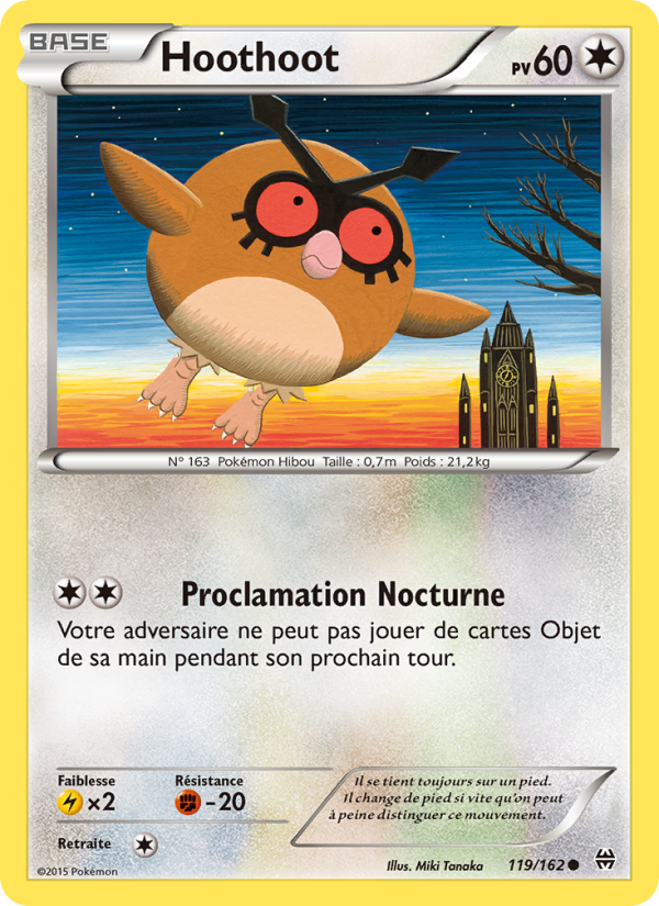 Hoothoot 119 — BREAKthrough (French Pokémon TCG card)