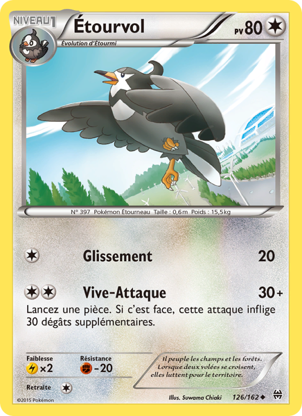 Étourvol 126 — BREAKthrough (French Pokémon TCG card)