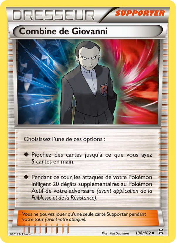 Combine de Giovanni 138 — BREAKthrough (French Pokémon TCG card)