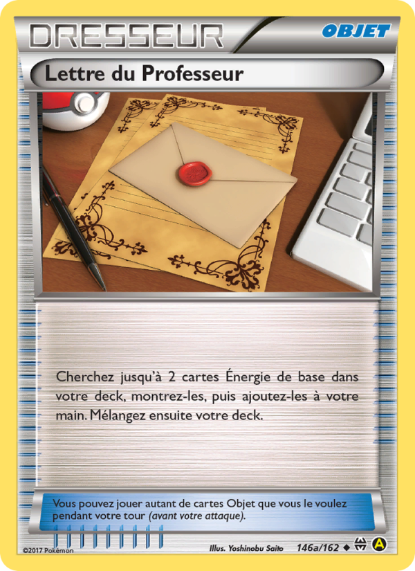 Lettre du Professeur 146 — BREAKthrough (French Pokémon TCG card)