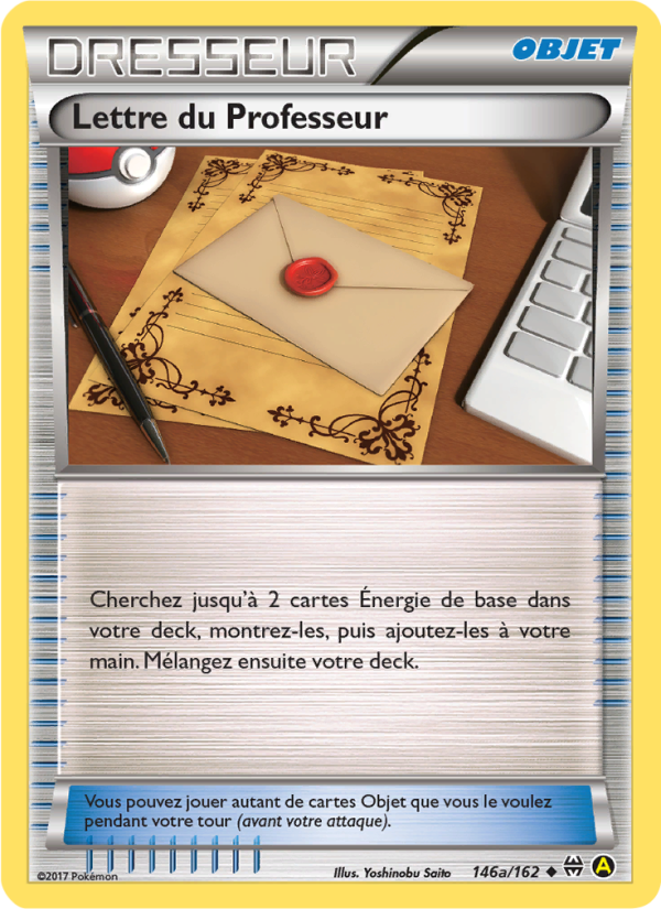 Lettre du Professeur 146a — BREAKthrough (French Pokémon TCG card)