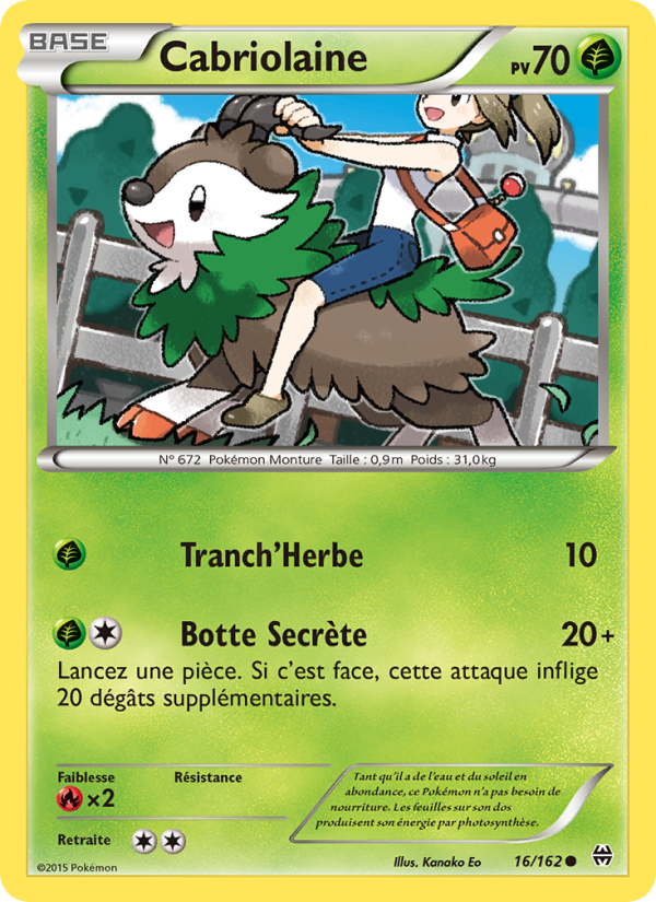 Cabriolaine 16 — BREAKthrough (French Pokémon TCG card)