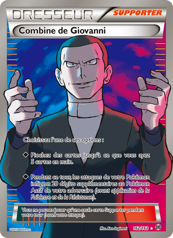 Combine de Giovanni 162 — BREAKthrough (French Pokémon TCG card)