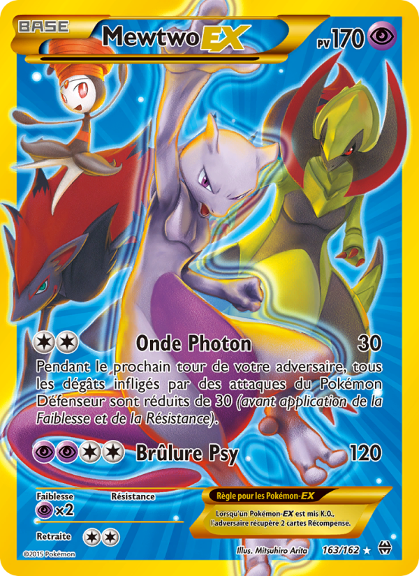 Mewtwo EX 163 — BREAKthrough (French Pokémon TCG card)