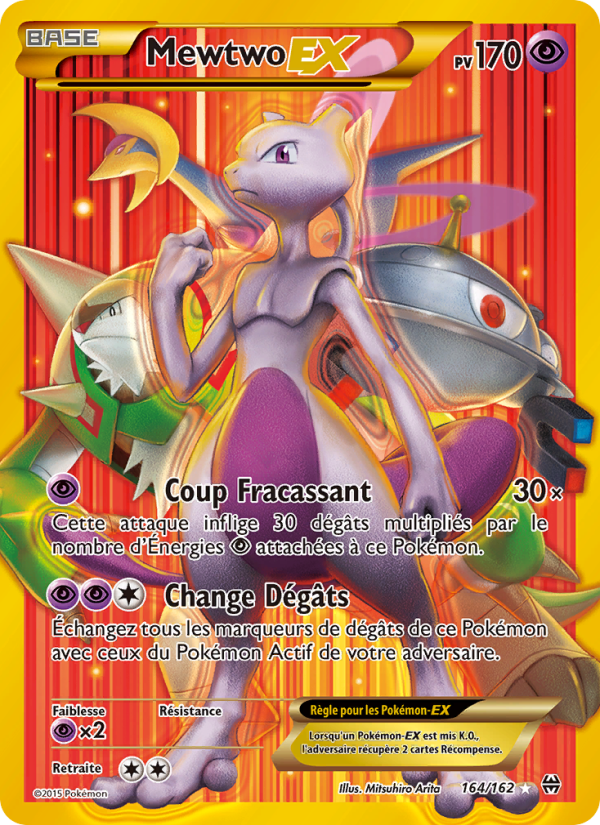 Mewtwo EX 164 — BREAKthrough (French Pokémon TCG card)